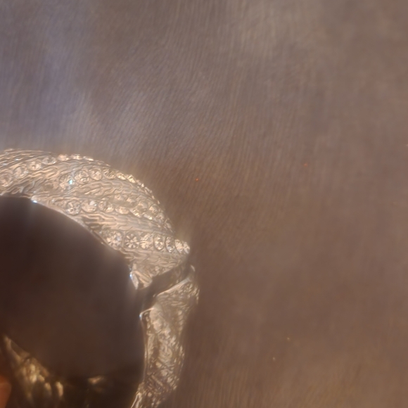 EUC braided hinge bangle with rhinestones - Picture 6 of 6